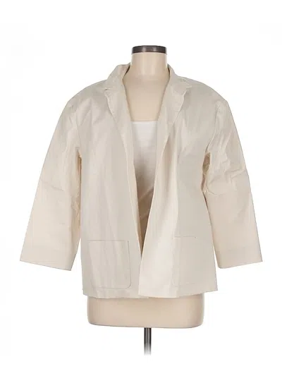 Pre-owned Lafayette 148 Jacket In White