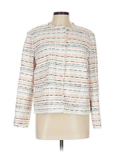 Pre-owned Lafayette 148 Jacket In White