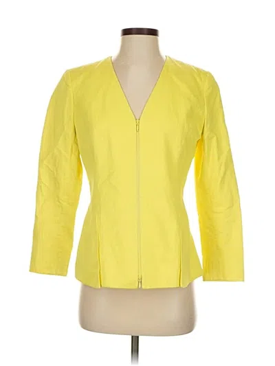 Pre-owned Lafayette 148 Jacket In Yellow