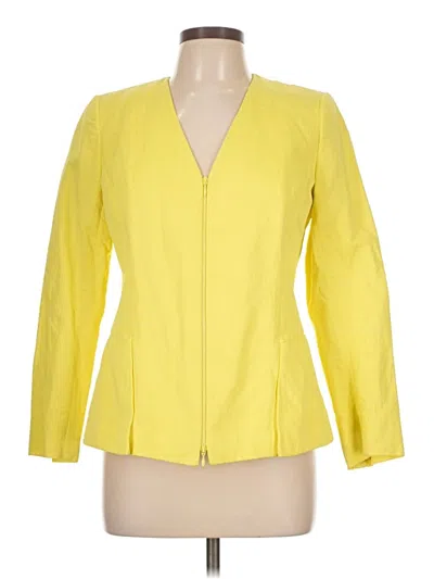 Pre-owned Lafayette 148 Jacket In Yellow