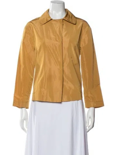 Pre-owned Lafayette 148 Jacket In Yellow