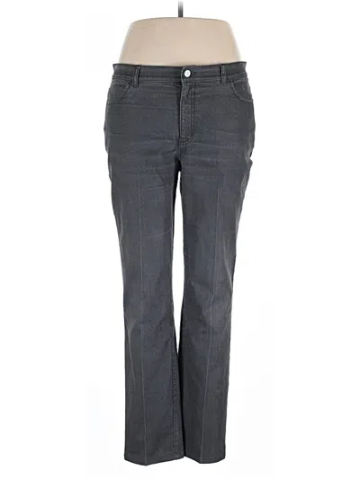 Pre-owned Lafayette 148 Jeans In Gray