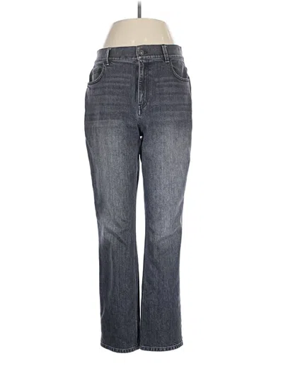 Pre-owned Lafayette 148 Jeans In Gray