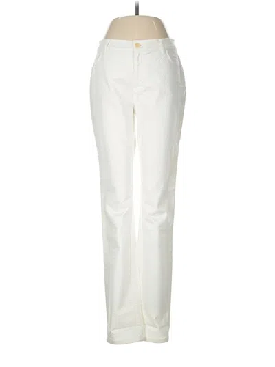 Pre-owned Lafayette 148 Jeans In Ivory