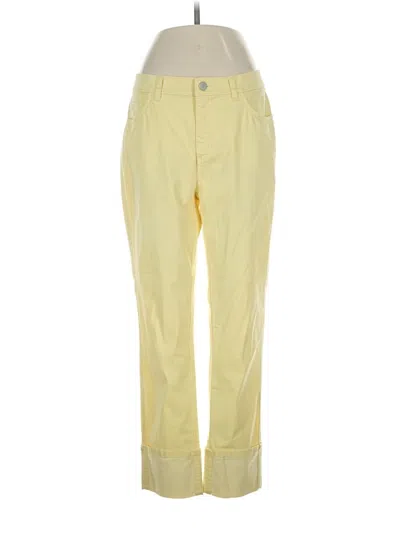 Pre-owned Lafayette 148 Jeans In Yellow