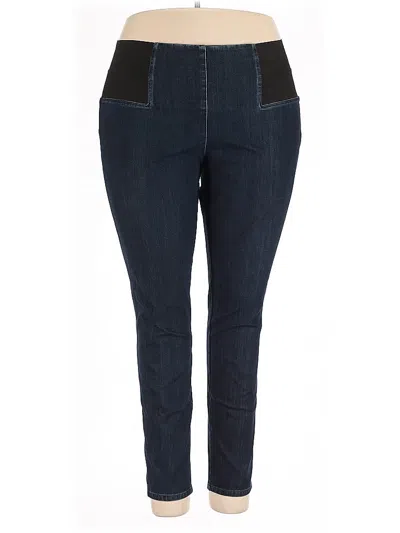 Pre-owned Lafayette 148 Jeggings In Blue