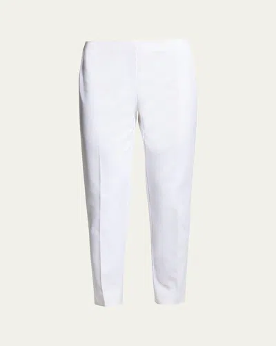 Lafayette 148 Jodhpur Cloth Cropped Pants In White