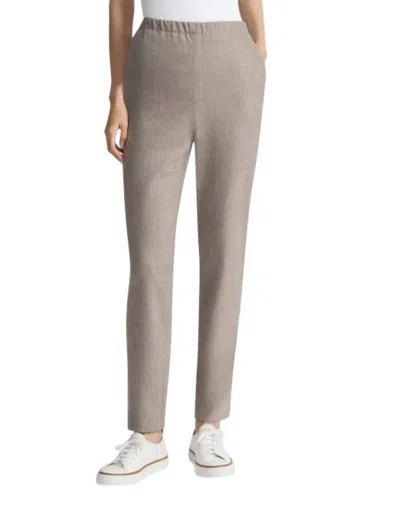 LAFAYETTE 148 JONES FLANNEL PANTS IN CONCRETE MELANGE