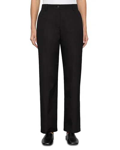 Lafayette 148 Kent Barrel Leg Pants In Black