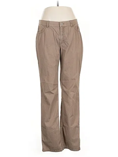 Pre-owned Lafayette 148 Khaki Pant In Tan