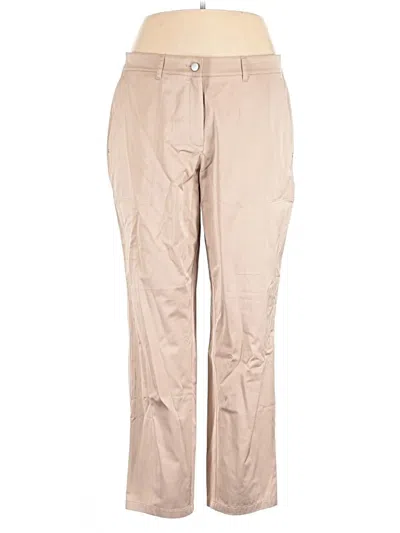 Pre-owned Lafayette 148 Khaki Pant In Tan