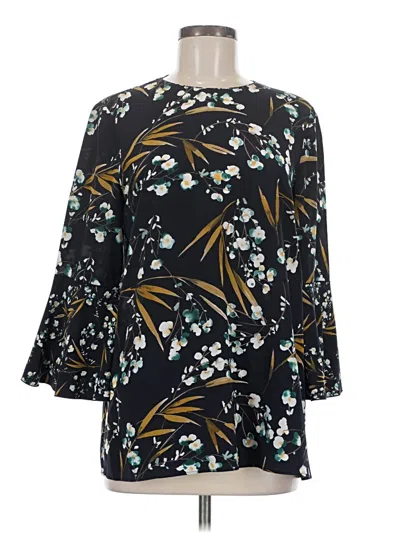 Pre-owned Lafayette 148 Kimono In Black
