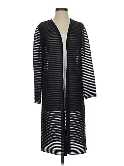 Pre-owned Lafayette 148 Kimono In Black