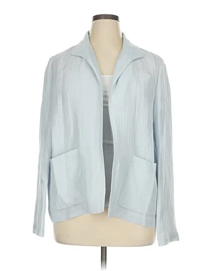 Pre-owned Lafayette 148 Kimono In Blue