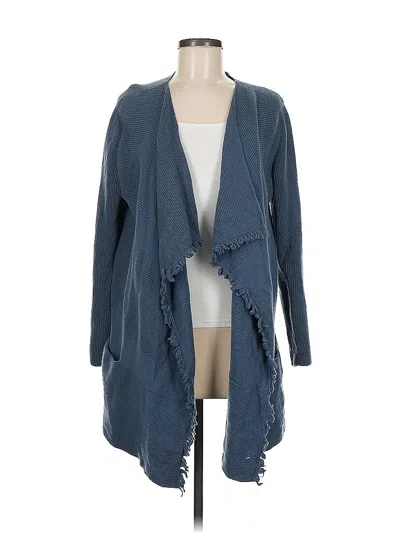 Pre-owned Lafayette 148 Kimono In Blue