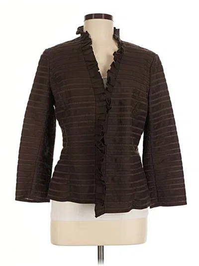 Pre-owned Lafayette 148 Kimono In Brown