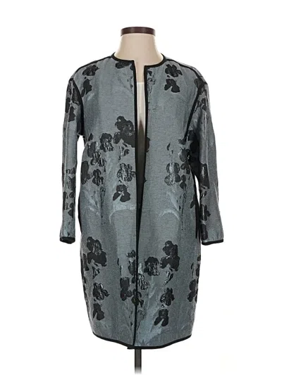 Pre-owned Lafayette 148 Kimono In Gray