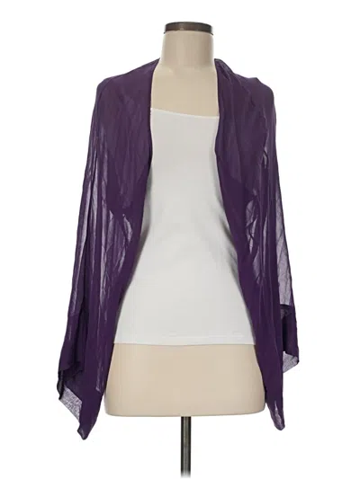 Pre-owned Lafayette 148 Kimono In Purple