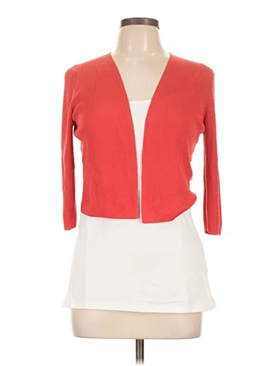 Pre-owned Lafayette 148 Kimono In Red