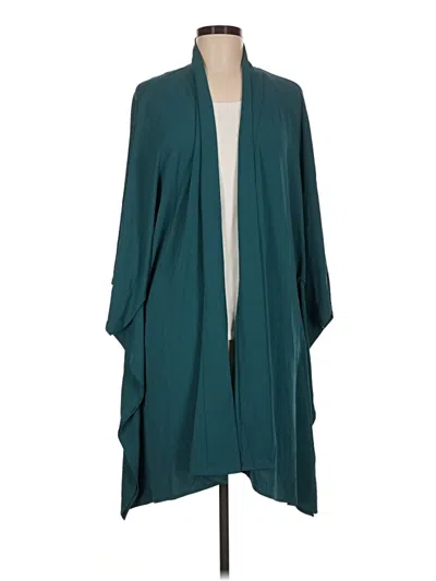 Pre-owned Lafayette 148 Kimono In Teal
