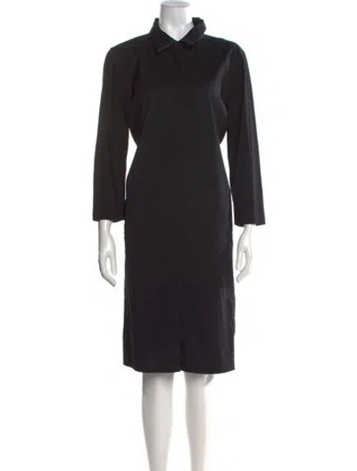 Pre-owned Lafayette 148 Knee-length Dress In Black