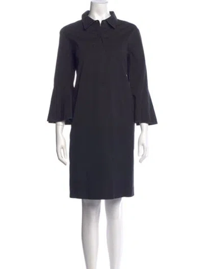 Pre-owned Lafayette 148 Knee-length Dress In Black