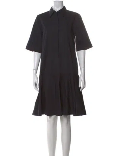 Pre-owned Lafayette 148 Knee-length Dress In Black