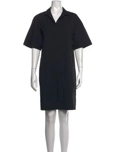 Pre-owned Lafayette 148 Knee-length Dress In Black