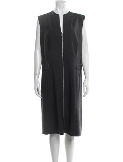 Pre-owned Lafayette 148 Knee-length Dress In Black
