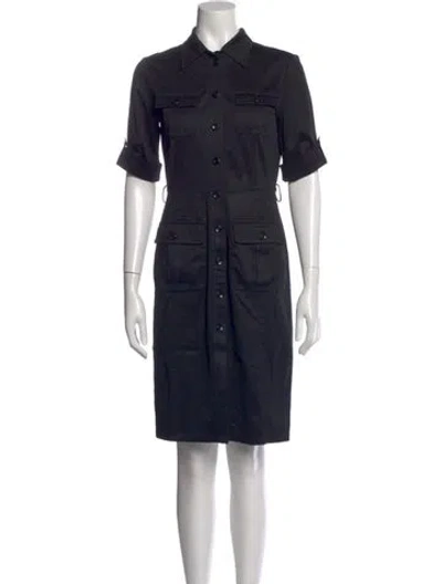 Pre-owned Lafayette 148 Knee-length Dress In Blue