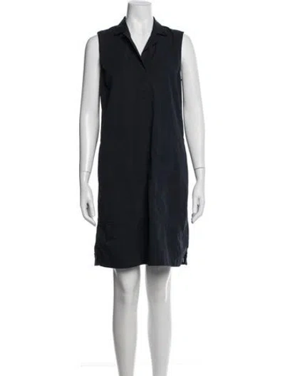 Pre-owned Lafayette 148 Knee-length Dress In Blue