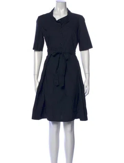 Pre-owned Lafayette 148 Knee-length Dress In Blue