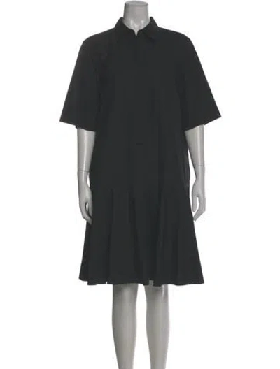 Pre-owned Lafayette 148 Knee-length Dress In Gray