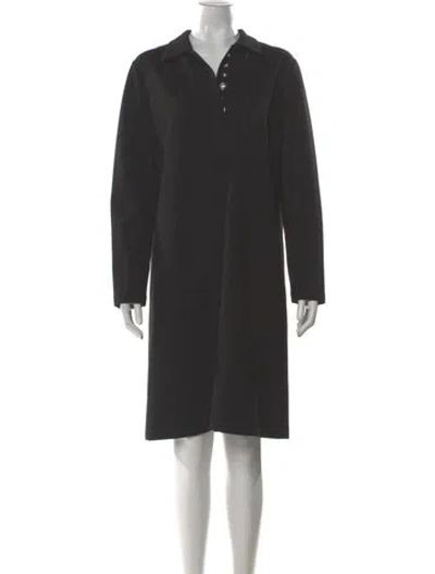 Pre-owned Lafayette 148 Knee-length Dress In Gray
