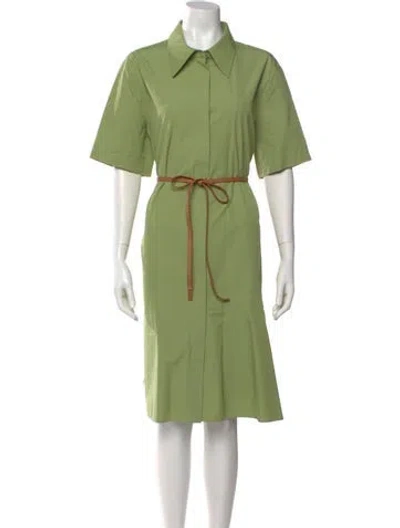 Pre-owned Lafayette 148 Knee-length Dress In Green