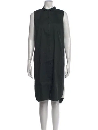 Pre-owned Lafayette 148 Knee-length Dress In Green