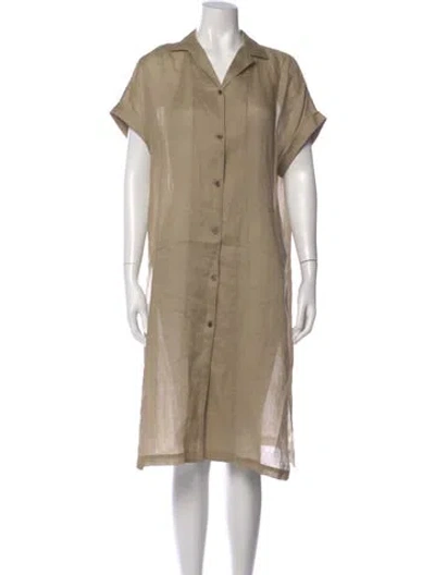 Pre-owned Lafayette 148 Knee-length Dress In Neutral