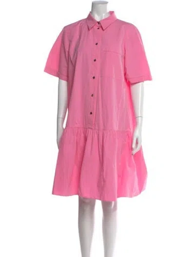 Pre-owned Lafayette 148 Knee-length Dress In Pink