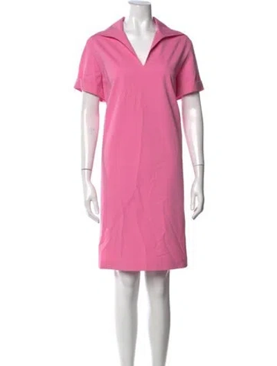 Pre-owned Lafayette 148 Knee-length Dress In Pink