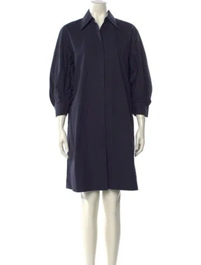 Pre-owned Lafayette 148 Knee-length Dress W/ Tags In Blue
