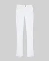 Lafayette 148 L148 Denim Mercer Kick-flare Jean In Washed Plaster