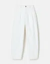 Lafayette 148 L148 Denim Wyatt Barrel Leg Jean In Washed Plaster