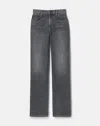 Lafayette 148 New York Wyckoff Stretch Denim Wide Leg Jeans In Gray