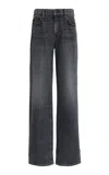Lafayette 148 L148 Denim Wyckoff Wide Leg Jean In Gray