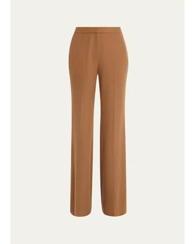 Lafayette 148 Lafayette Flare-leg Camel Hair Pants In Brown