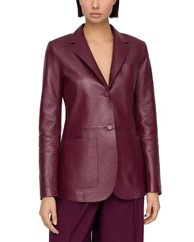 LAFAYETTE 148 LEATHER BLAZER