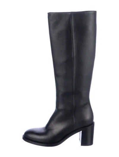 Pre-owned Lafayette 148 Leather Boots In Blue