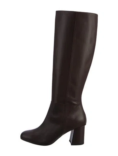 Pre-owned Lafayette 148 Leather Boots In Brown