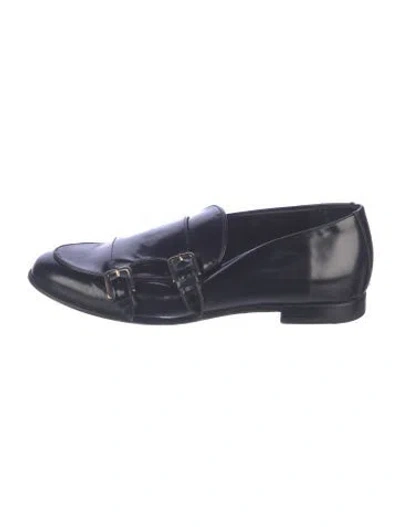 Pre-owned Lafayette 148 Leather Loafers In Blue