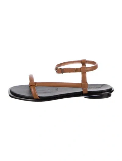 Pre-owned Lafayette 148 Leather Sandals In Multi